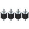 A ABSOPRO 4 pieces M8 anti-vibration rubber insulator holder 40