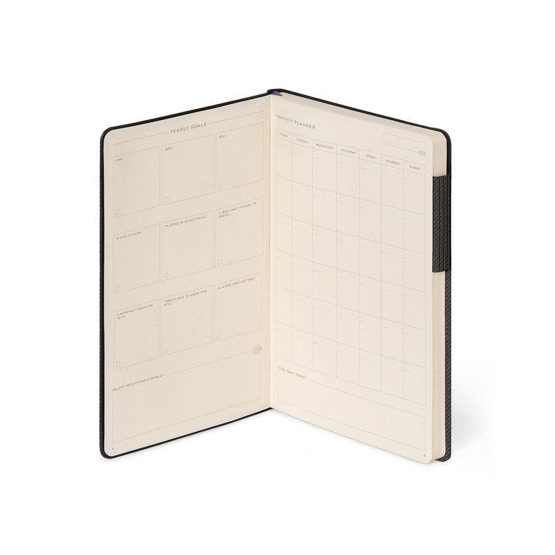 Legami - My Notebook, Deep Graphite, Medium, Lined 6 mm,