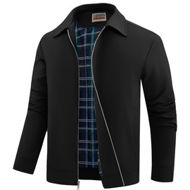 WULFUL Men's Lightweight Jackets Casual Windbreaker Stylish Light Golf Work Dress Business