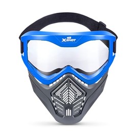 XSHOT Tactical Mask by Zuru Outdoor Toy for Boys and Girls, Teens and Adults (Blue Mask)
