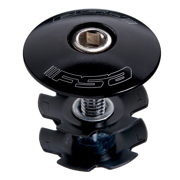 FSA Unisex's Star Nut Assembly 1.1/8 Headset Compressor, Black, 1.1/8-Inch