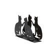 Cat Napkin Holder – Artistic Matte Black Napkin Stand for
