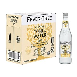 Fever-Tree Refreshingly Light Tonic Water - Premium Quality Mixer - Refreshing Beverage for Cocktails & Mocktails. Naturally Sourced Ingredients, No Artificial Sweeteners or Colors - 16.9 Fl Oz Bottles - Pack of 8