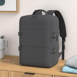 xlodea For Easyjet Hand Luggage 45 x 36 x 20 Laptop Backpack Travel Backpack Hand Luggage Bag Backpack 15.6 Laptop Backpack Tarvel Backpack for Men Women, 45 x 36 x 20-Black3, travel backpack