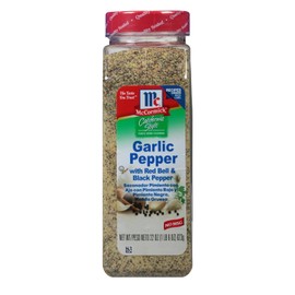 McCormick Garlic Pepper Red Bell & Black Pepper Coarse Grind Seasoning, 22 oz