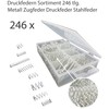 Compression Spring Set 246 Pieces Metal Steel Springs Spiral Spring