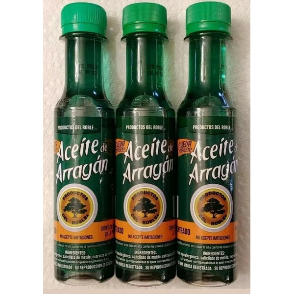 3 Aceite de Arrayan Oil for Massage Soothing muscle pain,Insect bites&repellent