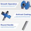 MNA 4Pcs Rabbet Router Bits 1/4" Shank with 6 Bearings