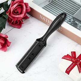 Peine de Afeitar Doble Filo 3 Piezas  10 cuchillas de acero inoxidable, para adelgazar el cabello, pequeño                                            