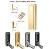 LALOCAPEYO 4-Pack Foldable Heavy-Duty Zinc Alloy Wall Hooks, Space-Saving Retractable