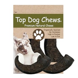 Top Dog Chews – Water Buffalo Horn, Long Lasting Dog Chew for Aggressive Chewers, All Natural, Dog Bone for Large & Medium Dogs, 2 Pack