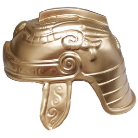 Jacobson Hat Company Roman Trojan Warrior Soldier Costume Helmet, Gold