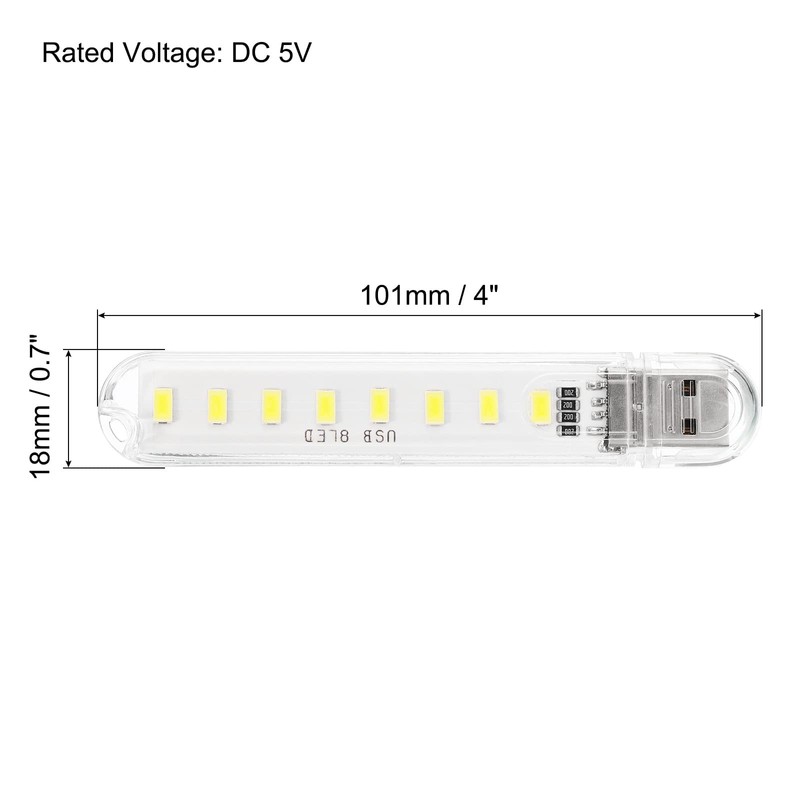 PATIKIL USB Night Light, 2 Pack Portable Plug-in Mini LED