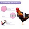 Vehipa 6 Pcs Reflective Chicken Harness Hen Saddle Apron Adjustable