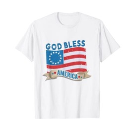 Betsy Ross Flag - American Flag Patriotic T-Shirt