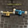 NOAHWOOD Pro Fingerboard 36mm Six Truck (36mm Azure)
