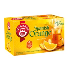 Teekanne World Special Tea Spanish Orange Infusion with Fruit and Herbals of Apple, Hibiscus, Sweet Blackberry Leaves, White Hibiscus, Liquorice - 20 Teabags