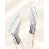 Pack of 2 Eyelash Tweezers for Eyelash Extension, Professional Precision