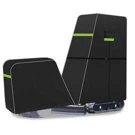 Mini Excavator Cover Heavy Duty 600D Oxford Waterproof Universal Excavator Cover for 0.8-1.5Ton Machines, All-Weather UV/Dust/Snow Protection with Zipper Reflective Strips Fits Kubota/Bobcat/Takeuchi