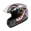 XFMT DOT Youth Kids Shark Motorcycle Flip Up Full Face