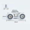 19MM Shower Door Runner Wheels,4Pcs Shower Door Wheel Rollers,Double Sliding