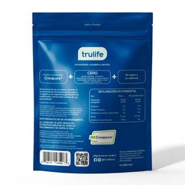 TRULIFE | Creatine Monohydrate Creapure® | Alta Pureza, Sin Sabor | 300g (60 porciones)