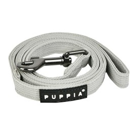 Puppia Two Tone Dog Lead Strong Durable Comfortable Grip Walking Training Leash for Small & Medium Dog, LT.Grey, Large