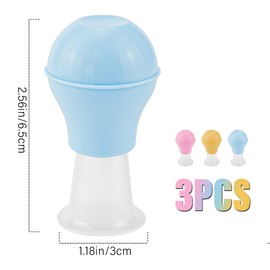 Nipple Corrector, Nipple Sucker Silicone Nipple Enlarger Sucker Corrector for Inverted Flat Nipples Aspirator Puller Health Care, 3Colors