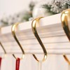 DOYOLLA Christmas Stocking Holders Xmas Fireplace Hanger Hooks Holiday Mantel