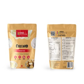 Custard Instant Mix, Custard Powder (Vanilla), Low carb, Gluten Free, Sugar Free - 8 oz. Low Calories 80 gr per serving. NO SUGAR ADDED