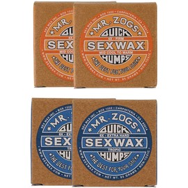 SEXWAX Quick Humps Wax for Surfing 4X 6X Set of 2 Each