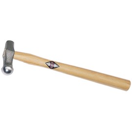 Picard 0018211-0375 Polishing Hammer 375g with high-Round Arched face, Brown/Silver
