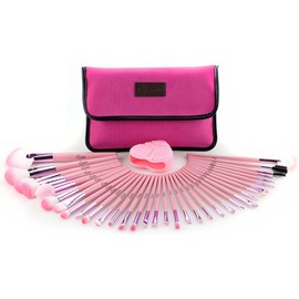Glow Make-up Brush Set Includes Make-up Brushes And Accessories Eyeshadow Face Brush Eyeliner Eye Brush Lip Brush pink