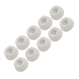 10 x White Rubber Toilet Seat 19mm Buffer Pads - Dzina
