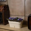 Santino Self Watering Window Box Planter Latina 15.6 Inch, Shade/Taupe,