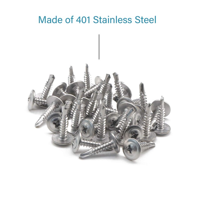 IMScrews 200pcs #8 x 3/4" Self Drilling Truss Head Screws