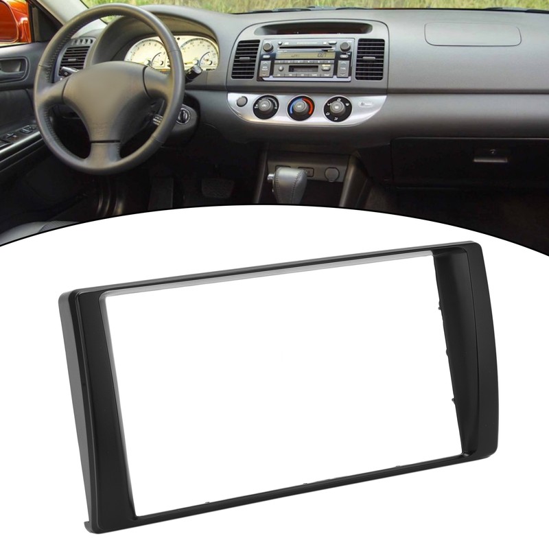 Car Radio Fascia Frame Dashboard Trim 2DIN Replacement for Camry(American