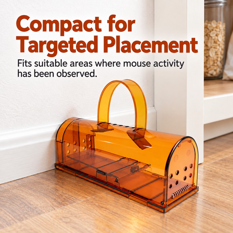 Reusable Mouse Trap Cage for Home & Garden – Plastic