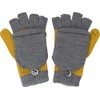 fashionchimp Children's Half Finger Gloves with Cap, Warm Mittens, Plain