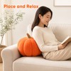 Plush Pumpkin Throw Pillow - Soft Cozy Nordic-Style Decorative Cushion