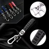 EHDWXVZM 4 Pieces Car Keychains, Woven Keychains, Leather Car Keychains,