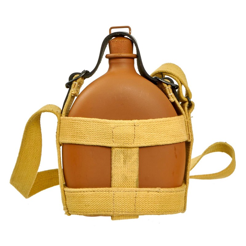 Japanese WWII Imperial Army Canteen and Harness Set