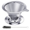 Hanlomele Pour Over Coffee Dripper, Paperless Reusable Coffee Filter, Pour