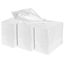 Disposable Guest Towels Paper Napkins (200 Pack) Soft, Absorbent, Airlaid Linen-Like Bath Tissue for Kitchen, Bathroom or Weddings, White Cloth-Like Hand Towel
