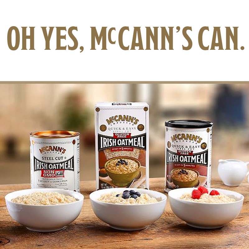 McCann's Irish Oatmeal, Quick & Easy Steel Cut Oats, 16
