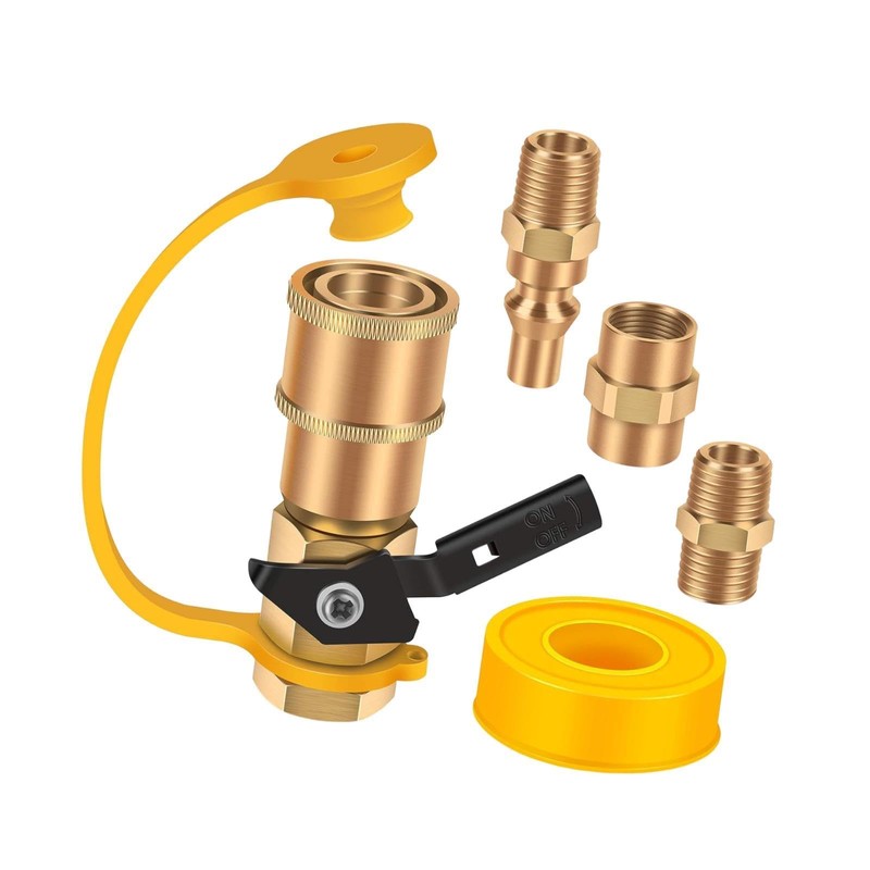 Milageto Propane Quick Connect Adapter Kit Replacement, for Propane Hose