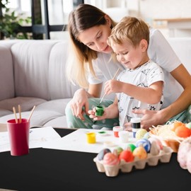 Ewen 35.6x23.5 Inch Extra Large Silicone Mats for Kitchen Counter, 2MM Thick Heat Resistant Coffee Mat Bar Mat, Glass Top Stove Cover Countertop Protector for Air Fryer, Baking, Crafts, Black