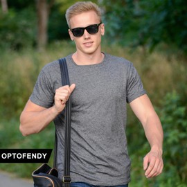 OPTOFENDY Reader Sunglasses for Women Men, Full Lens Outdoor Reading Sunglasses with Spring Hinge, UV400 Protection