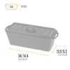 Petromax Loaf Pan with Lid, Large Cast Iron Bakeware Pan