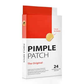 Pimple Patches for Face, Hydrocolloid Acne Patches, Cute Round Shape Zit Covers, Spot Stickers in Face and Skin, Vegan-friendly and Not Tested on Animals (24 Count )